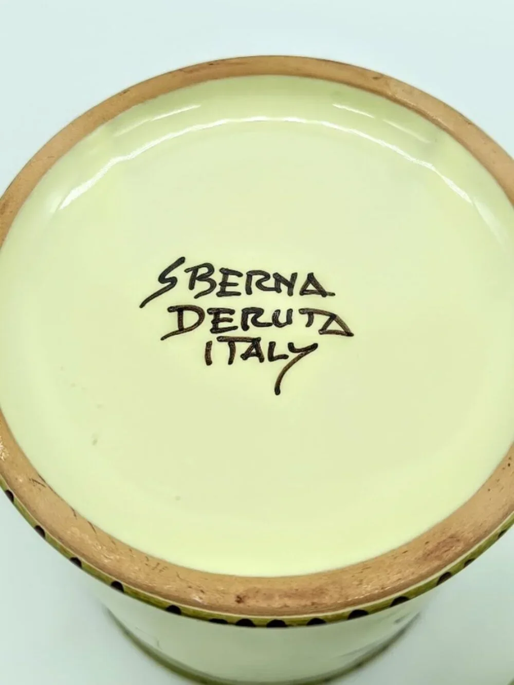Sberna Deruta Italy Covered Ceramic Canisters